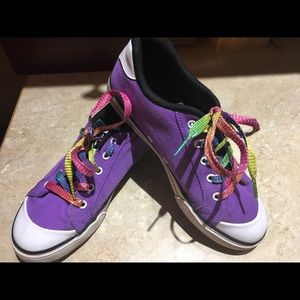 Girls dc canvas tennis shoes sz 5